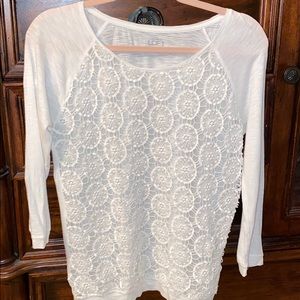 Ann Taylor Loft crochet top
